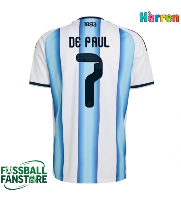 Argentinien Rodrigo De Paul #7 Replik Heimtrikot WM 2026 Kurzarm
